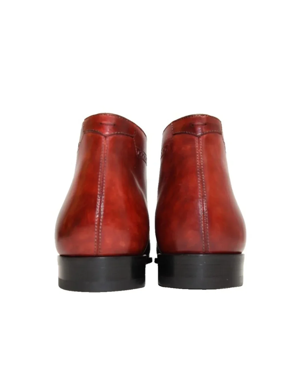 New! Magnanni Leather Brogue Wingtip Chukka 8 US Seleccion Red 19888 DD543 41